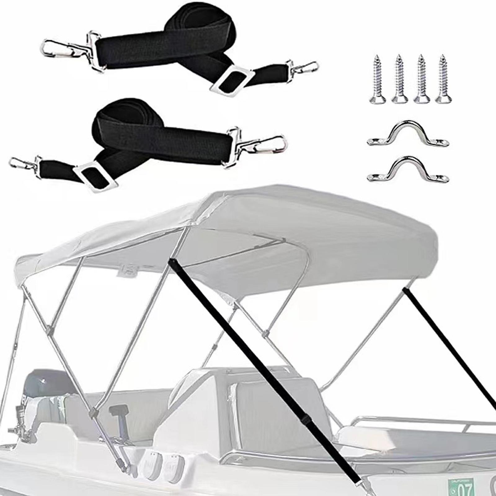 Fishing Boat Steering Wheel - 2개 조절 가능한 비미니 탑 스트랩
