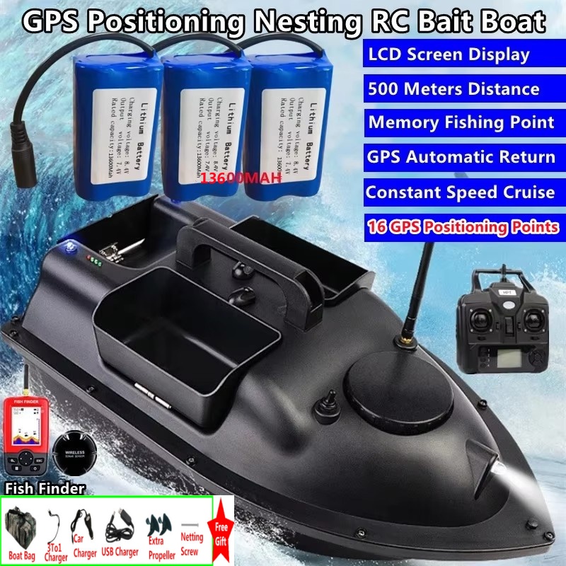 소나 파인더 16 GPS 자동 복귀 RC 낚시 미끼 보 - Fishing Boat Depth Finder 리뷰 및 가격