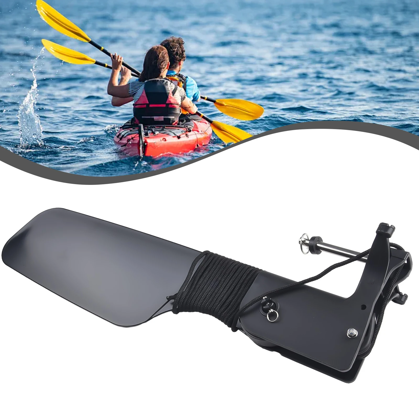 카약용 빅 테일 러더, 풀리 포함, 카누 및 낚시 보트 - Fishing Boat Steering Wheel 리뷰 및 가격