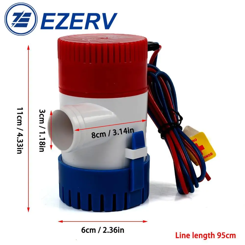 1pc 12V/24V 1100 GPH 750 GPH 빌 - Fishing Boat Bilge Pump 리뷰 및 가격