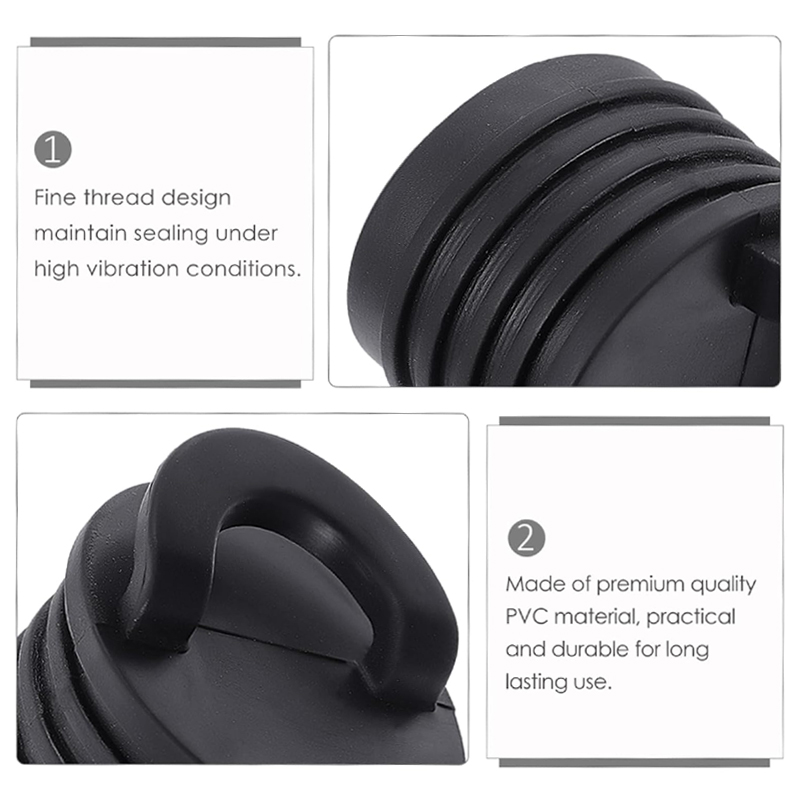 4 팩 카약 카누 딩기 보트용 범용 PVC 고무 배수  - Fishing Boat Steering Wheel 리뷰 및 가격